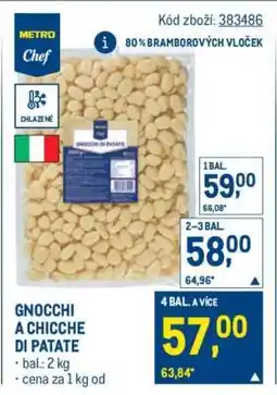Makro GNOCCHI A CHICCHE DI PATATE nabídka