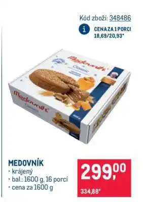 Makro Medovník nabídka