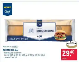 Makro BURGER BULKA nabídka