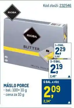 Makro MÁSLO PORCE nabídka