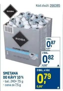 Makro Smetana do kávy 10 % nabídka