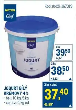 Makro JOGURT BÍLÝ KRÉMOVÝ 4 % nabídka