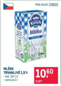 Makro Mléko trvanlivé 1,5 % nabídka