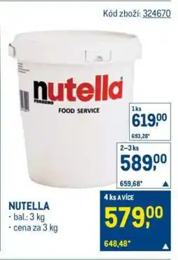 Makro Nutella nabídka