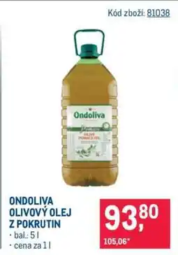 Makro Ondoliva olivový olej z pokrutin nabídka