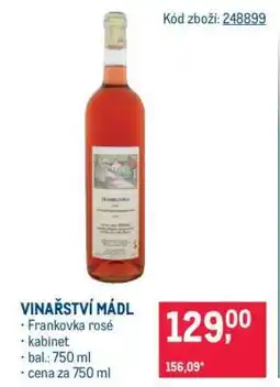 Makro Vinařství Mádl nabídka