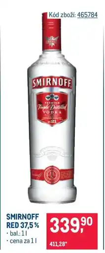 Makro Smirnoff Red 37,5 % nabídka