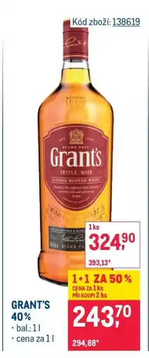 Makro Grant’s 40 % nabídka