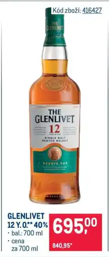 Makro Glenlivet 12 Y. O.** 40 % nabídka