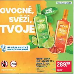 Makro FERNET STOCK LIME, ORANGE 27 % nabídka