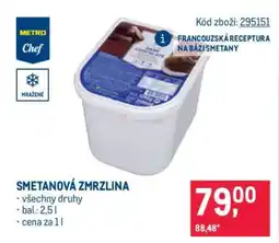 Makro Smetanová zmrzlina nabídka