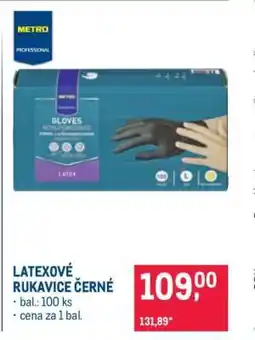 Makro Latexové rukavice černé nabídka