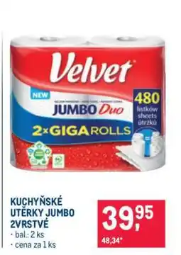 Makro KUCHYŇSKÉ UTĚRKY JUMBO 2VRSTVÉ nabídka