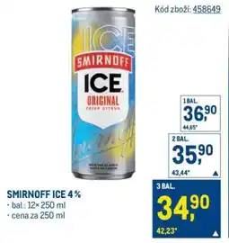 Makro Smirnoff Ice 4 % nabídka