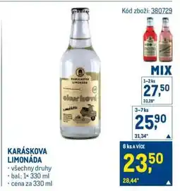 Makro Karáskova limonáda nabídka