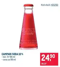 Makro Campari soda 10 % nabídka