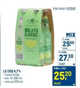 Makro Le Coq 4,7 % nabídka