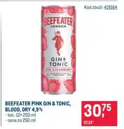 Makro BEEFEATER PINK GIN & TONIC, BLOOD, DRY 4,9% nabídka