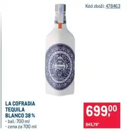 Makro LA COFRADIA TEQUILA BLANCO 38 % nabídka