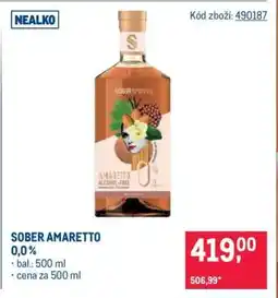 Makro SOBER AMARETTO 0,0 % nabídka