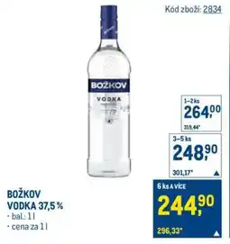 Makro Božkov Vodka 37,5 % nabídka