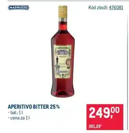 Makro APERITIVO BITTER 25 % nabídka