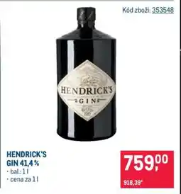 Makro Hendrick’s Gin 41,4 % nabídka