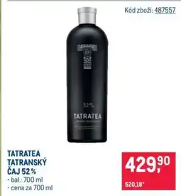 Makro Tatratea Tatranský čaj 52 % nabídka