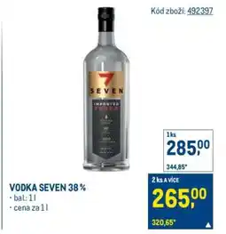 Makro VODKA SEVEN 38 % nabídka
