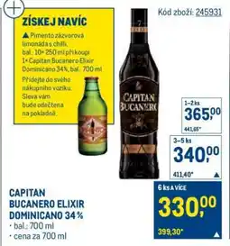 Makro CAPITAN BUCANERO ELIXIR DOMINICANO 34 % nabídka