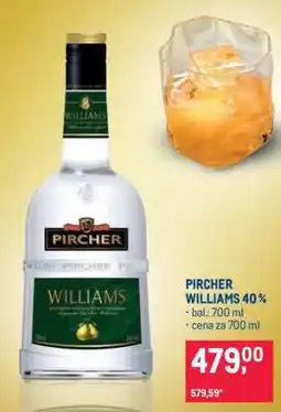 Makro Pircher Williams 40 % nabídka