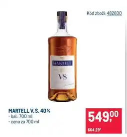 Makro Martell V. S. 40 % nabídka