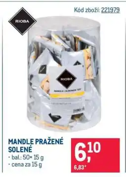 Makro Mandle pražené solené nabídka