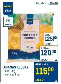 Makro Ananas kousky nabídka