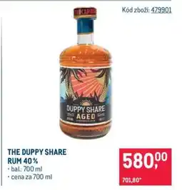 Makro THE DUPPY SHARE RUM 40 % nabídka