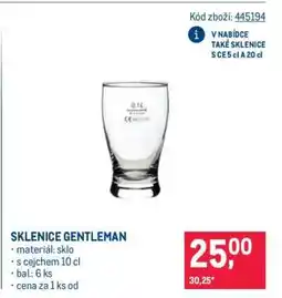 Makro SKLENICE GENTLEMAN nabídka