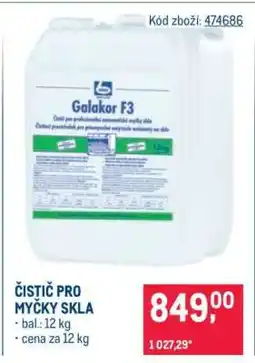 Makro ČISTIČ PRO MYČKY SKLA nabídka