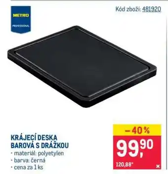 Makro KRÁJECÍ DESKA BAROVÁ S DRÁŽKOU nabídka