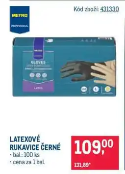 Makro Latexové rukavice černé nabídka