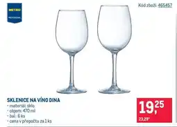 Makro SKLENICE NA VÍNO DINA nabídka
