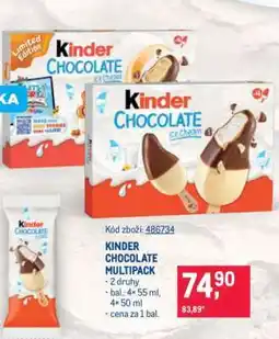 Makro KINDER CHOCOLATE MULTIPACK nabídka