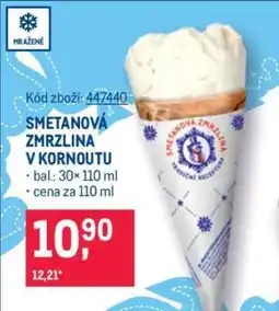 Makro SMETANOVÁ ZMRZLINA V KORNOUTU nabídka