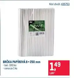 Makro BRČKA PAPÍROVÁ 8 × 250 mm nabídka