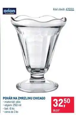 Makro POHÁR NA ZMRZLINU CHICAGO nabídka