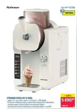 Makro VÝROBÍK ZMRZLINY R-5650 nabídka