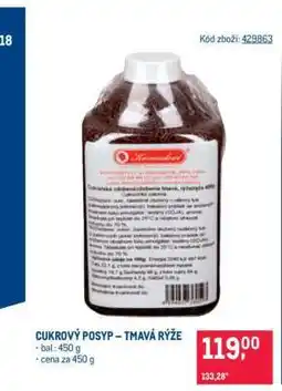 Makro CUKROVÝ POSYP – TMAVÁ RÝŽE nabídka