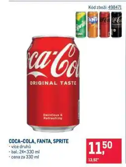 Makro Coca-Cola, Fanta, Sprite nabídka