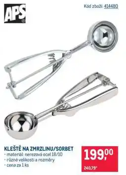 Makro KLEŠTĚ NA ZMRZLINU/SORBET nabídka