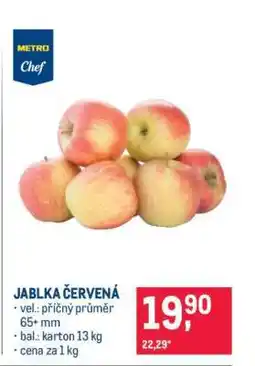 Makro Jablka červená nabídka