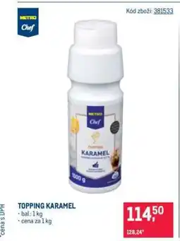 Makro TOPPING KARAMEL nabídka
